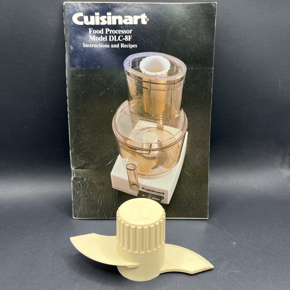 Cuisinart Food Processor DLC-8 - Dough Blade Original Part W/ Booklet